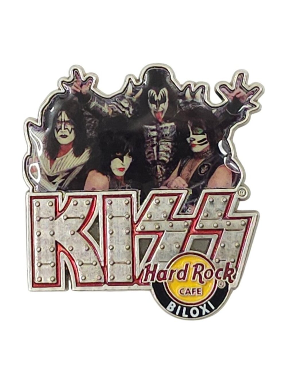 Hard Rock Cafe KISS Band 2014 Limited Edition Biloxi Enamel Trading Pin